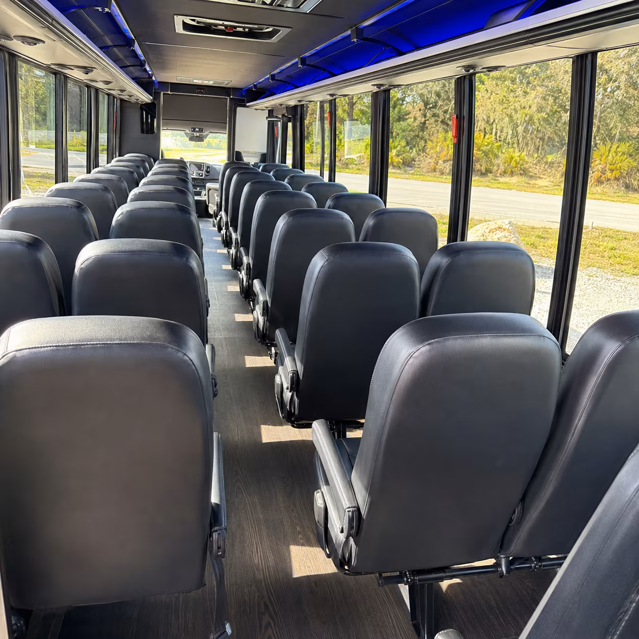 28 passenger minibus inside