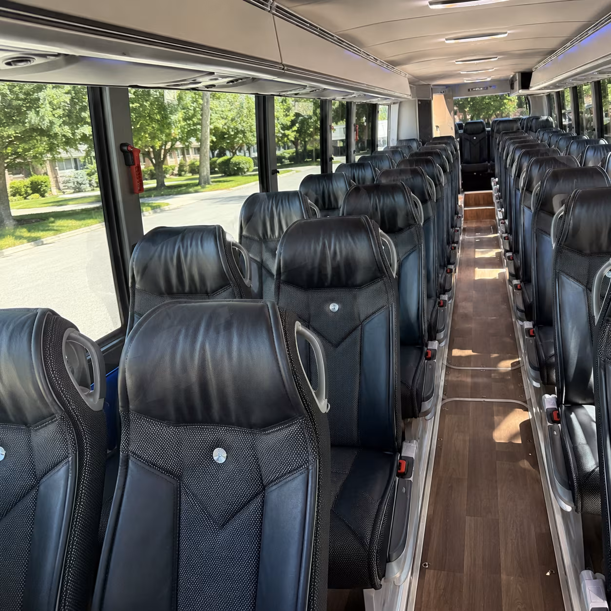 santa maria charter bus interior