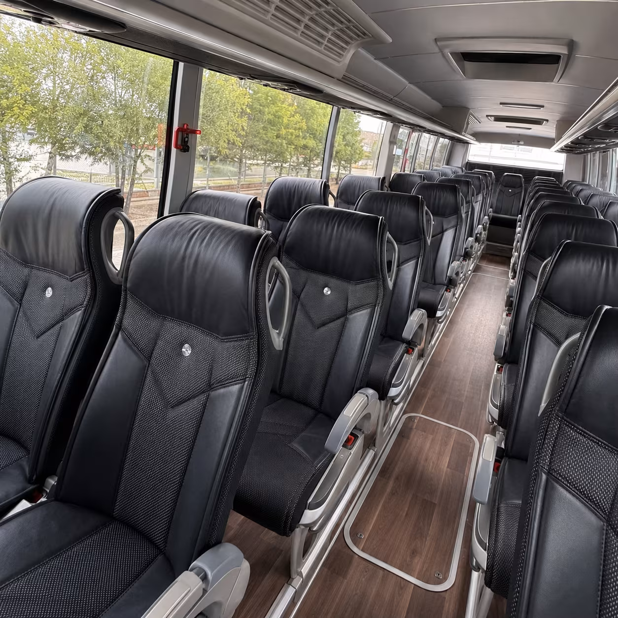 santa maria charter bus rental inside