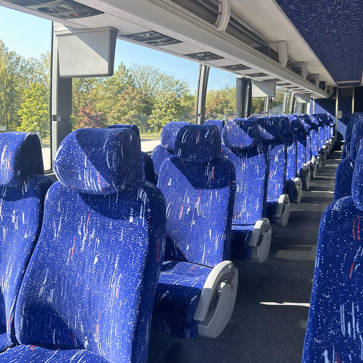 santa maria charter bus rental interior