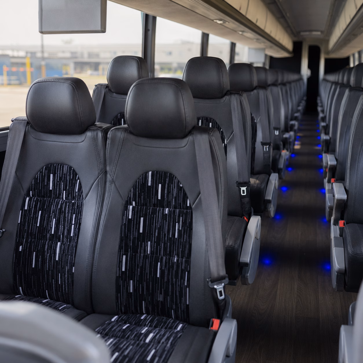 santa maria corporate event transportation onboard seating