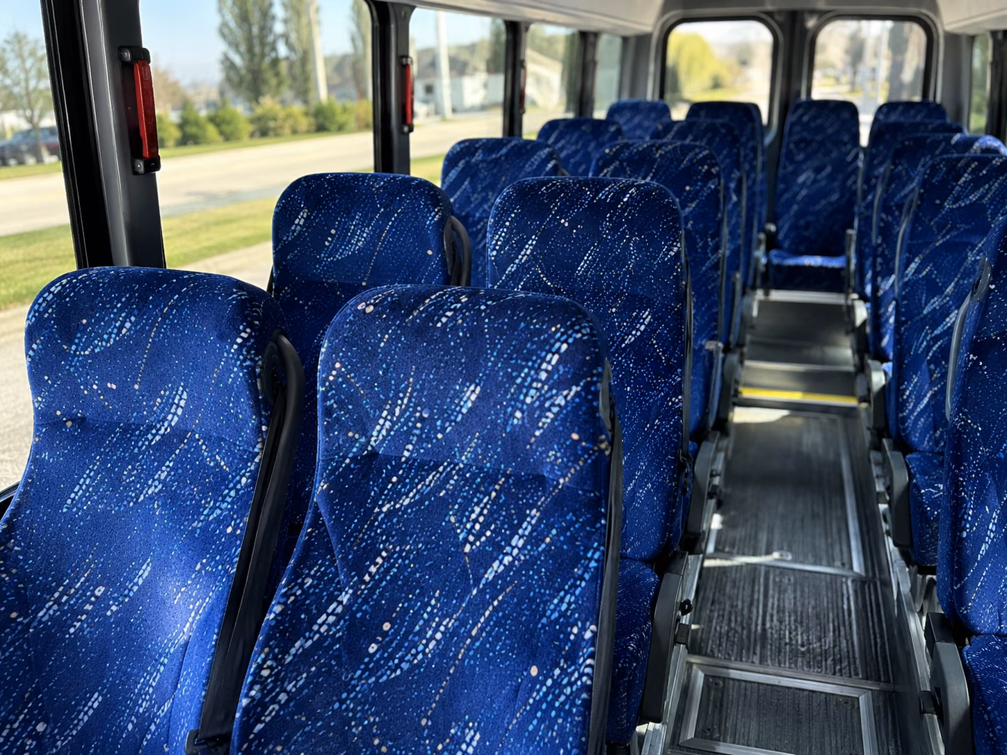 santa maria wedding transportation onboard seating